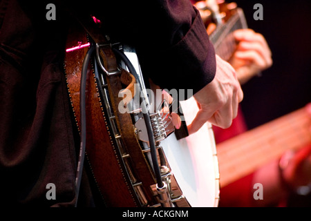 Alison Brown musicien folk américain et joueur de banjo sur scène Banque D'Images