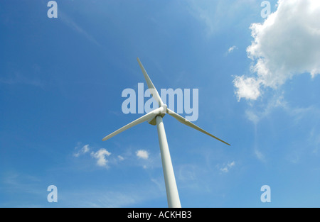 Cefn Croes windfarm sur plateau montagne nr Aberystwyth composé de 39 éoliennes de 100 m de haut 60MW d'électricité Banque D'Images