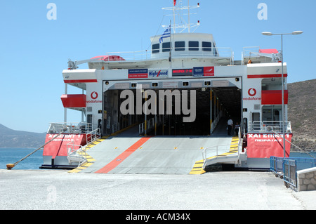 Hellenic Seaways Highspeed 1 quai à Milos, Grèce Banque D'Images