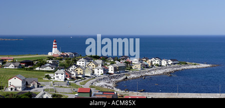 Alnes, Norvège, en mode panoramique Banque D'Images