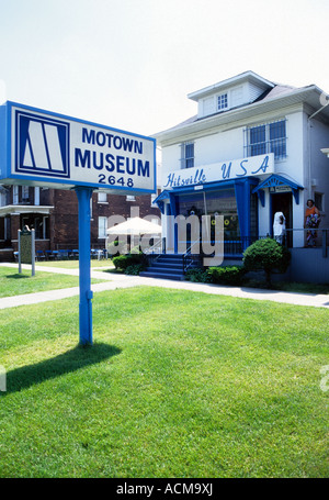 Musée Motown, d'accueil d'origine de la Motown Records, Detroit, Michigan, USA Banque D'Images