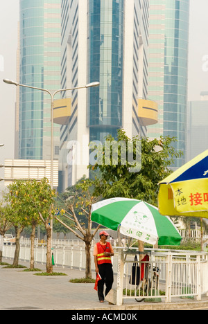 Guandong asie chine zone économique spéciale de Shenzhen SEZ building Banque D'Images