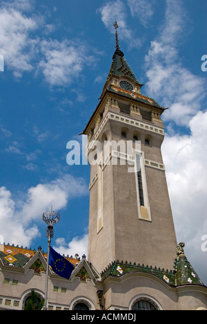 Targu Mures, Transylvanie, Roumanie. Bâtiment du conseil de comté (1906-1907) ; architectes Komor Marcel et Jakab Dezso Banque D'Images