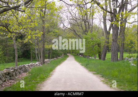 Battle Road Parc National Minuteman Concord Massachusetts Banque D'Images