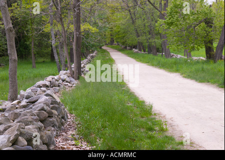 Battle Road Parc National Minuteman Concord Massachusetts Banque D'Images