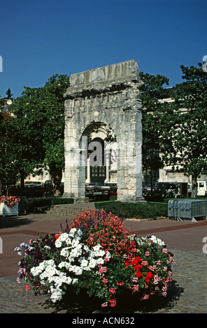 Les 3 et 4ème siècle Arc de Campanus à Aix les Bains Banque D'Images