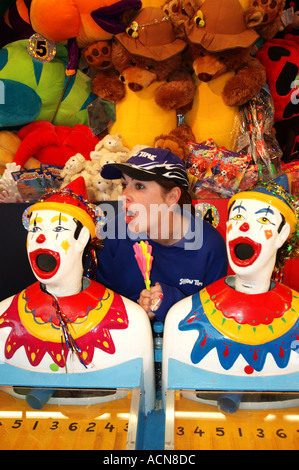 Jeu de clown rire sideshow alley dsc 1965 Banque D'Images