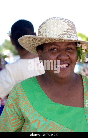 Femme Île Savaii Polynésie Samoa Pacifique Sud Banque D'Images