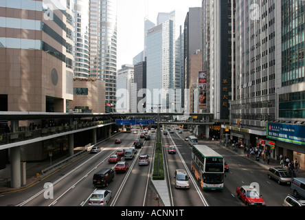 Connaught Road, Central, Hong Kong Banque D'Images