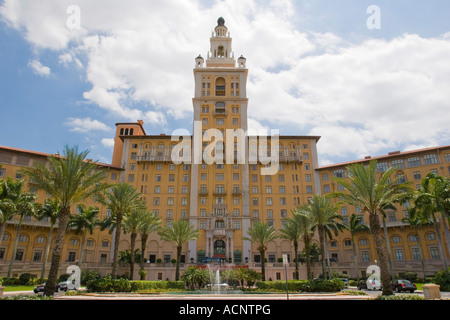 Avant de l'hôtel Biltmore avec l'architecture de style méditerranéen à Coral Gables Miami Floride Banque D'Images