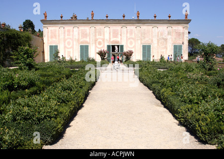 Rose Garden et le Musée de la porcelaine au jardin de Boboli Florence Banque D'Images