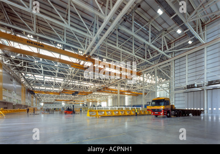 Hall de fabrication de l'aile d'Airbus à l'usine de British Aerospace Broughton Banque D'Images