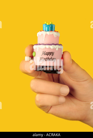 Gâteau d'anniversaire Geburtstagskuchen Spieluhr Banque D'Images