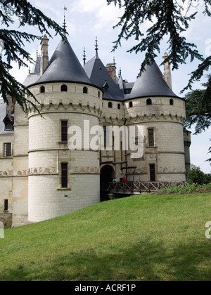 Entrée du Chateau Chaumont sur Loire château vallée de la Loire France Banque D'Images