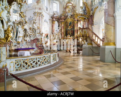 Église Vierzehnheiligen, Bad Staffelstein près de Bamberg, Allemagne Banque D'Images