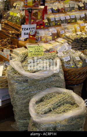 Marché couvert qui décroche à Chania Banque D'Images