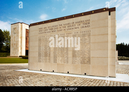 Missing in action monument au cimetière militaire américain, Hamm, Luxembourg-ville Banque D'Images