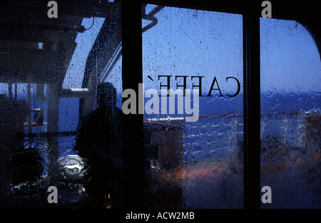 Salle de café au Costa Atlantica un esprit-classe bateau de croisière appartenant et exploités par Costa Crociere Banque D'Images