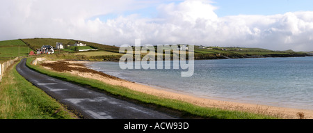 Comté de Donegal Irlande St John's Point Beach vue panoramique Banque D'Images