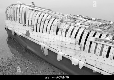 Canoë sur la gauche de l'île Herschel Le parc territorial de l'île Herschel Banque D'Images