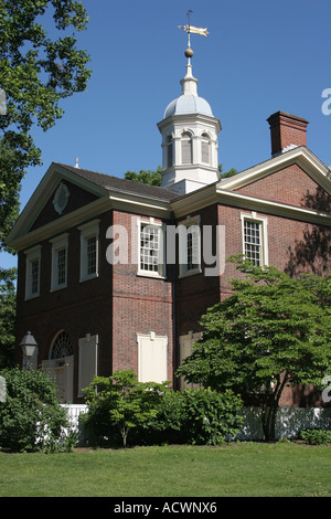 Carpenter s Hall Chestnut Street dans le vieux centre-ville de Philadelphie, en Pennsylvanie USA Banque D'Images