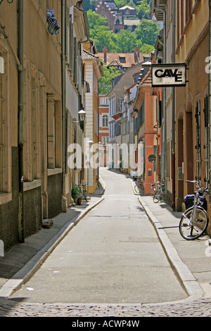 Ruelle de la vieille ville de Heidelberg, Allemagne, Baden Wuerttemberg, Heidelberg Banque D'Images