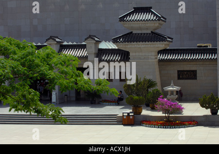 L'une des voûtes gigantesques le logement de l'Armée de terre cuite à Xian, Chine Banque D'Images