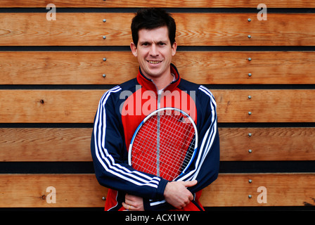 Joueur de tennis britannique Tim Henman Banque D'Images