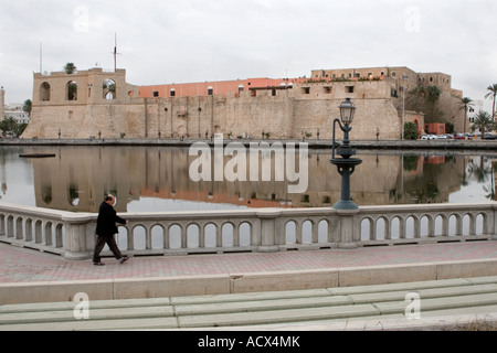 Tripoli (Libye). Seraya, Al Hamra Fort turc. Musée National de la Libye est maintenant à l'intérieur du fort. Banque D'Images