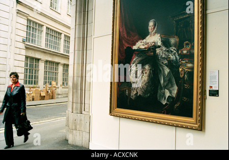 Madame de Pompadour à son tambour image par Francois-Hubert Drouais. Partie de la Galerie Nationale Grand Tour à Londres Banque D'Images