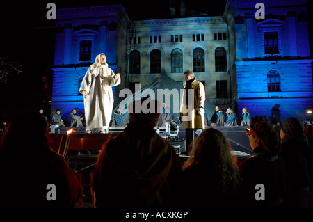 Jeu de la Passion œcuménique, Via Crucis - Chemin de Croix, Helsinki, Finlande Banque D'Images