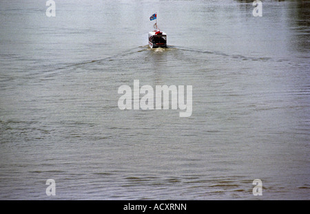 Un bateau d'excursion sur la Vistule, Pologne Banque D'Images