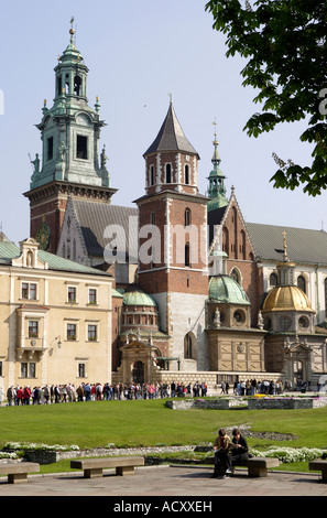 La cathédrale du Wawel à Cracovie, Pologne Banque D'Images
