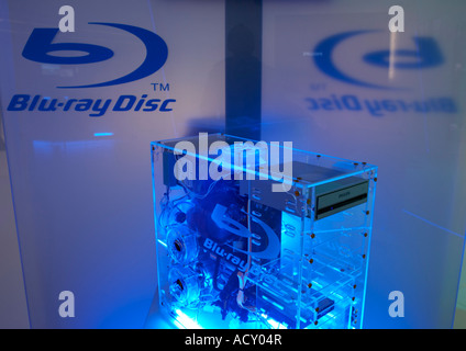 Les Internationaux de l'exposition de la radio et de la télévision 2006 - Ordinateur avec lecteur Blu-ray Disc, Berlin, Allemagne Banque D'Images