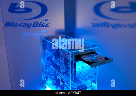 Les Internationaux de l'exposition de la radio et de la télévision 2006 - Ordinateur avec lecteur Blu-ray Disc, Berlin, Allemagne Banque D'Images