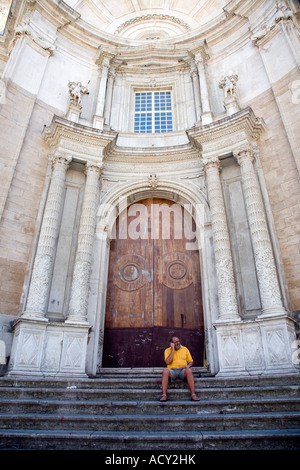 Catedral de Santa Cruz de Cadix (la Cathédrale de Cadix, Espagne) Banque D'Images