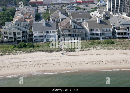 Virginia Beach, Lynnhaven Shores, Chesapeake Bay eau, maisons, condos, logement, visiteurs Voyage voyage tourisme touristique sites touristiques culte Banque D'Images