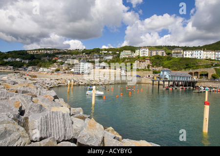 Île de Wight Ventnor beach Île de Wight marina Pêche Haven Ventnor Banque D'Images