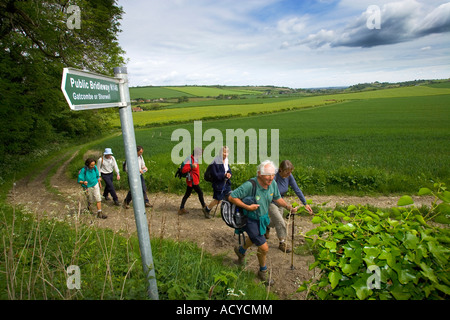 La Marche de l'île de Wight, Festival de l'eau bas Chillerton Carisbrooke Meadows Banque D'Images