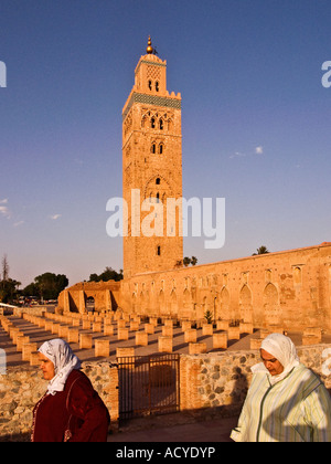 Mosquée Koutubia à Marrakech,Maroc Banque D'Images