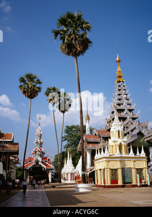 Myanmar Yangon Shwedagon de Rangoon, la Pagode d'Nyaungdawi Banque D'Images