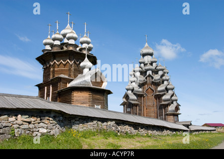 Église de la Transfiguration, l'île de Kizhi , le lac Onega , Karelia , Russie Banque D'Images