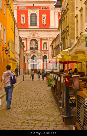L'église paroissiale de Saint Stanislas, dans la vieille ville le centre de Poznan Pologne EU Banque D'Images