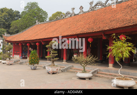 Le Temple de la littérature Hanoi Vietnam Banque D'Images