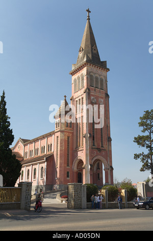 Dalat cathédrale catholique 'Central Highlands' 'La Province de Lam Dong' Vietnam Banque D'Images