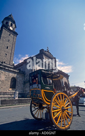 Kalesa Intramuros Manila Philippines Banque D'Images