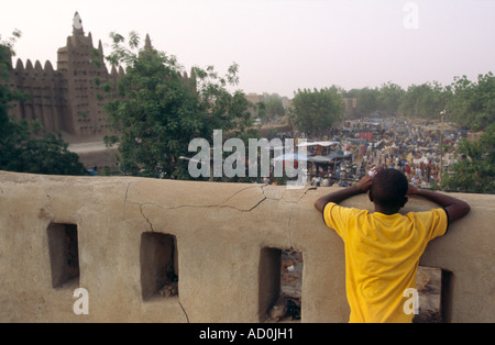 Lundi marché - Djenné, MALI Banque D'Images
