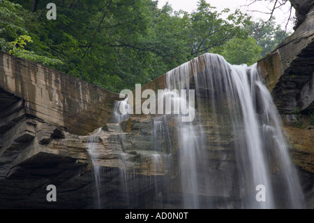 Taughannock Falls l'une des chutes plus haut dans l'Est de l'US 215 Ft à Taughannock Falls State Park dans la région des lacs Finger de New Y Banque D'Images