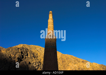 L'Afghanistan, la province de Ghor, 12e siècle Minaret de Djam Banque D'Images