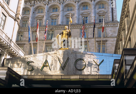 Savoy Hôtel The Strand London UK Banque D'Images